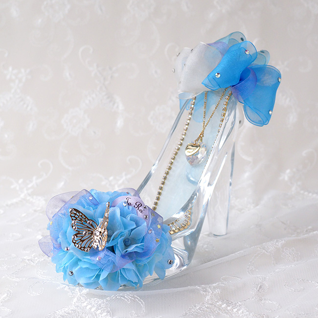 シンデレラのガラスの靴プリンセスブルー